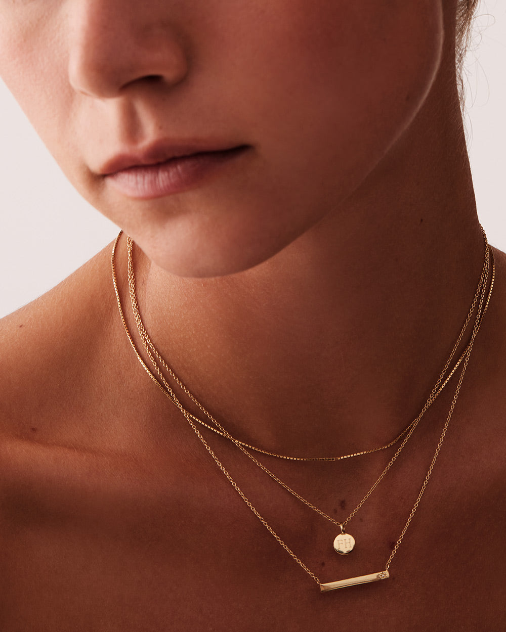 SENTIMENT DIAMOND BAR NECKLACE - IMAGE 5