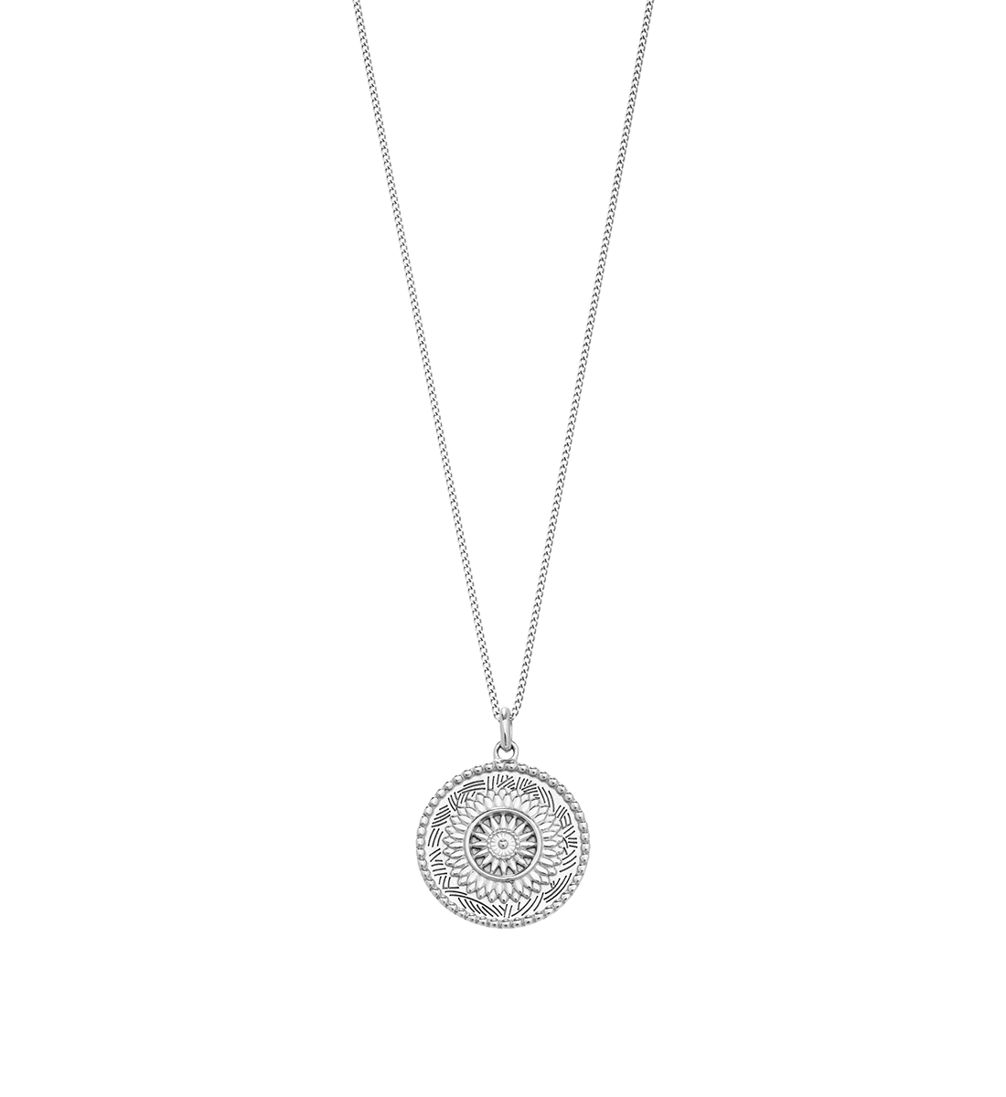 TRAVELLER COIN NECKLACE (STERLING SILVER) - IMAGE 1