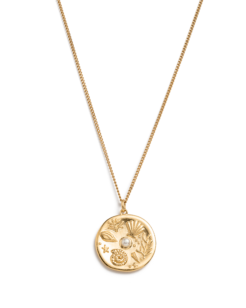 Womens gold coin necklace deals