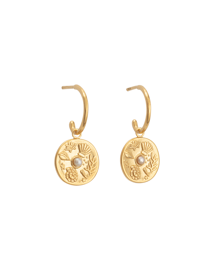 BY THE SEA HOOPS (18K GOLD PLATED) - IMAGE 1