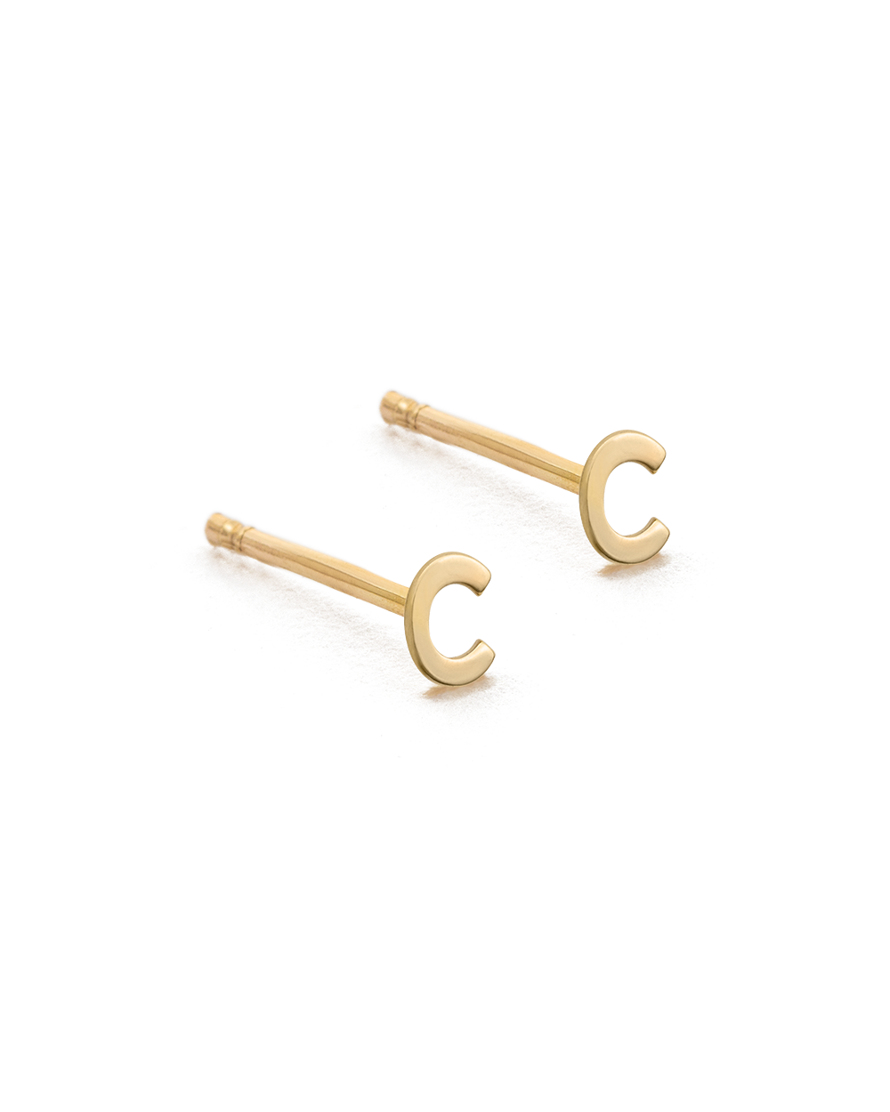 INITIAL EARRINGS (9K GOLD)