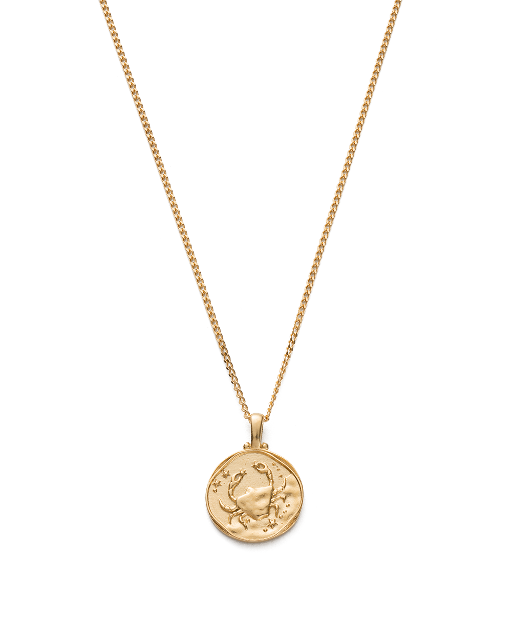 CANCER ZODIAC NECKLACE (18K GOLD VERMEIL) - IMAGE 1