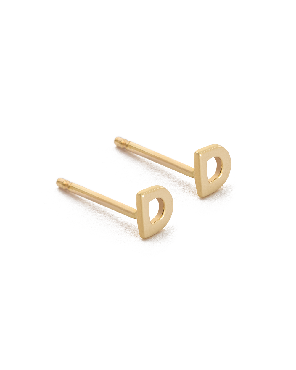 INITIAL EARRINGS (9K GOLD)