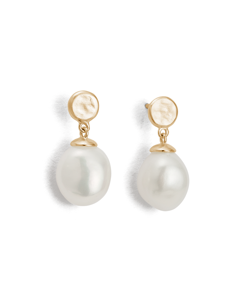 Gold pearl drop earrings 2025 australia