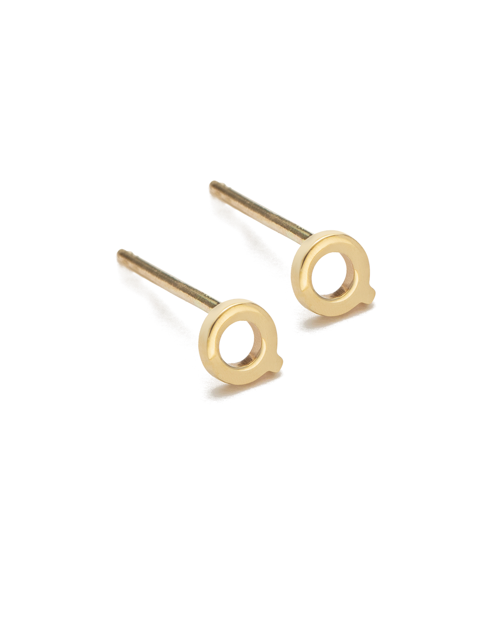 INITIAL EARRINGS (9K GOLD)