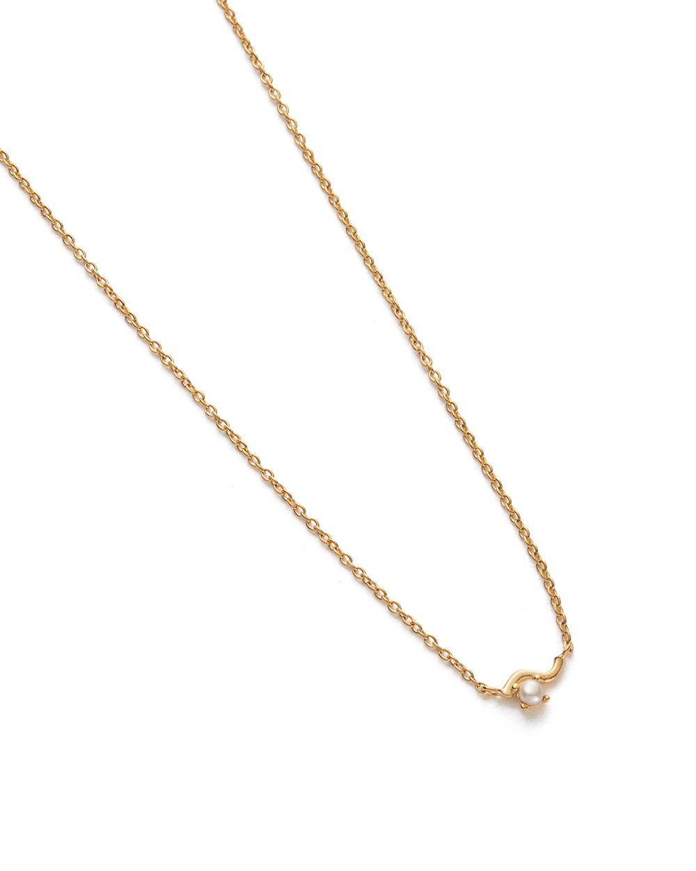 RIPPLE NECKLACE (18K GOLD PLATED)