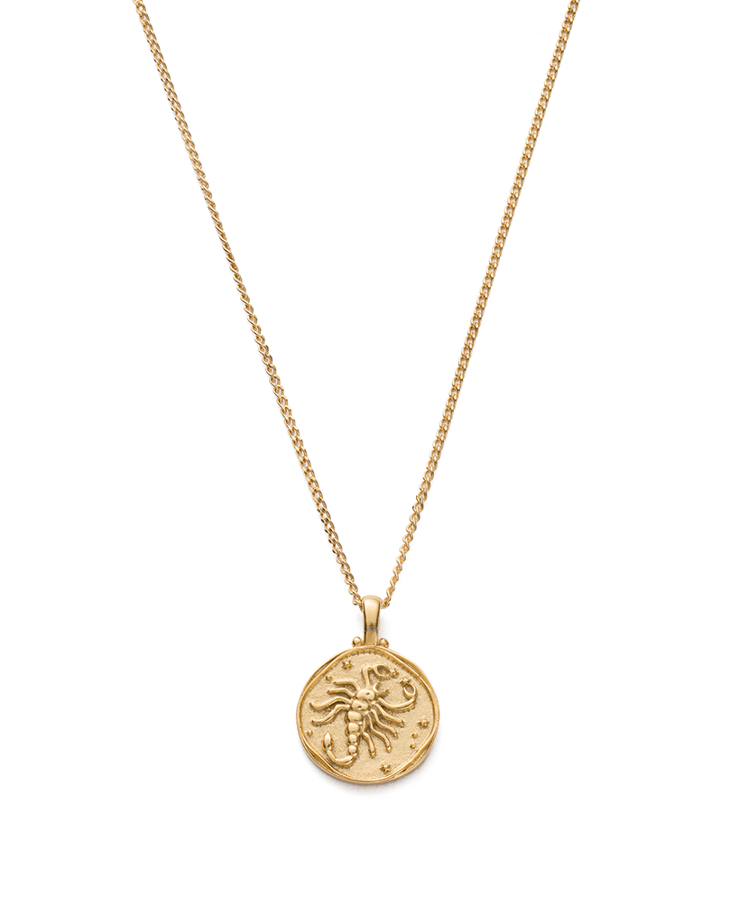 SCORPIO ZODIAC NECKLACE 18K GOLD VERMEIL KIRSTIN ASH Australia