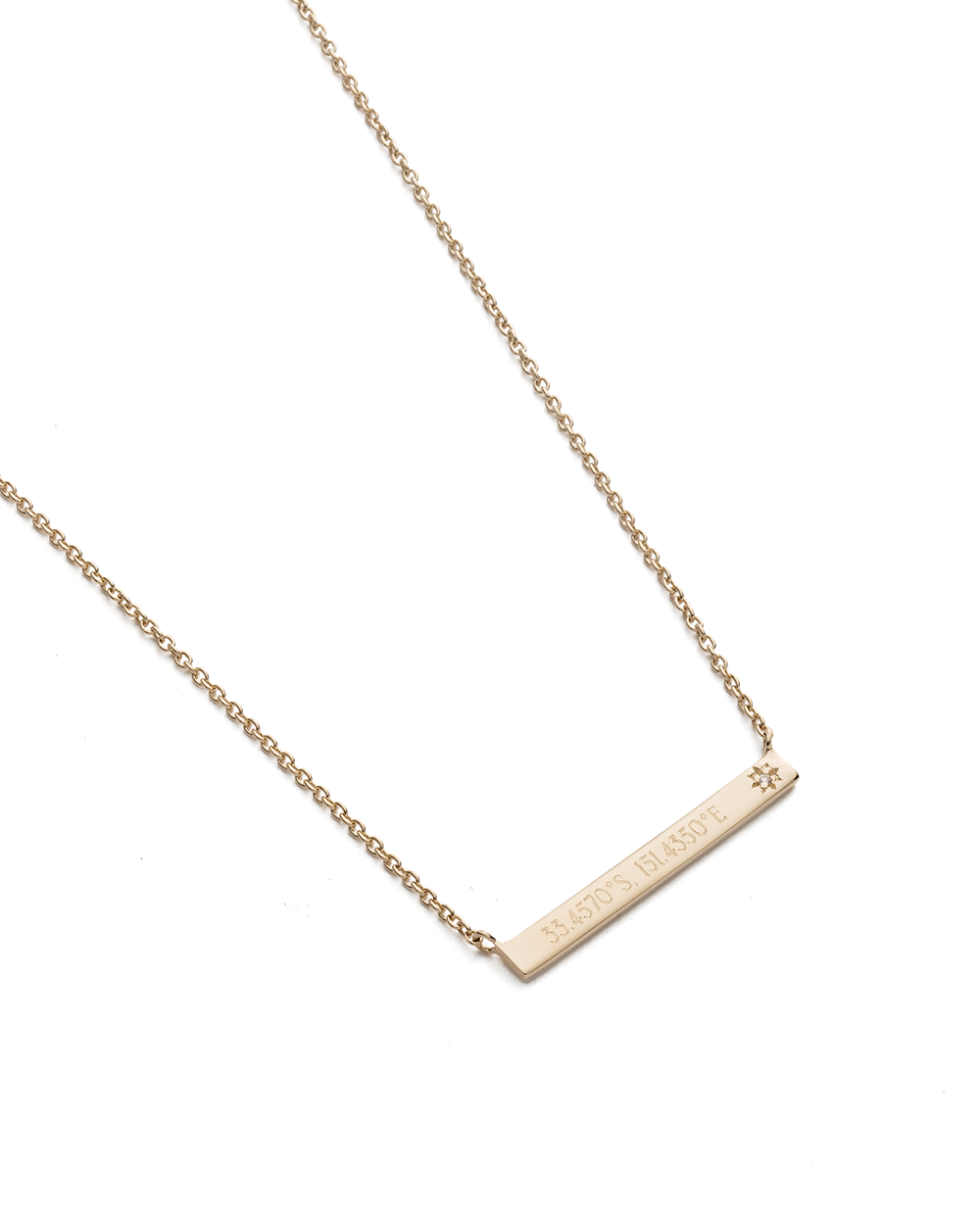 SENTIMENT DIAMOND BAR NECKLACE - IMAGE 4