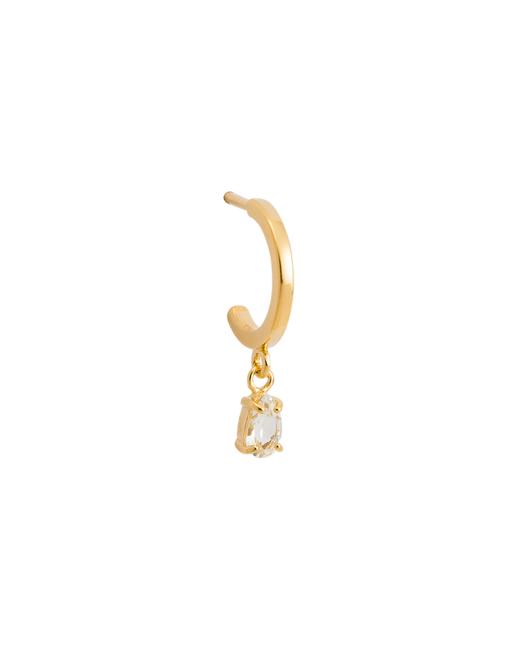 TEARDROP HOOPS (18K GOLD PLATED) - IMAGE 6