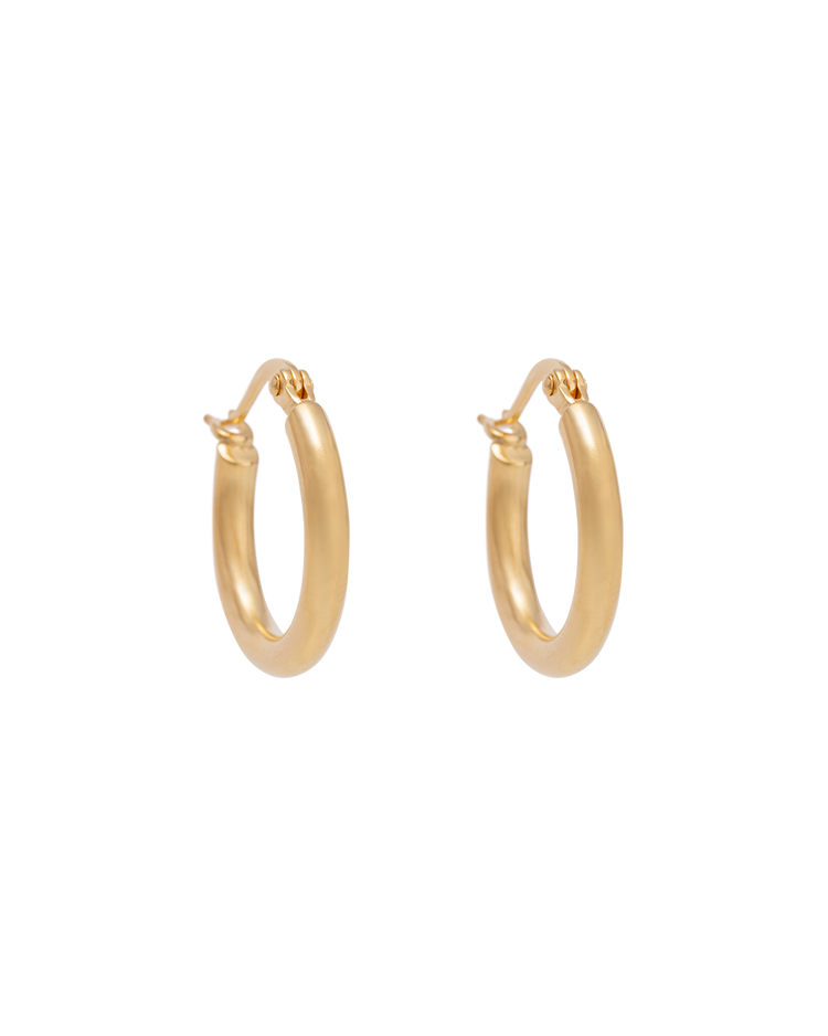 TIDAL HOOPS SMALL (18K GOLD PLATED)