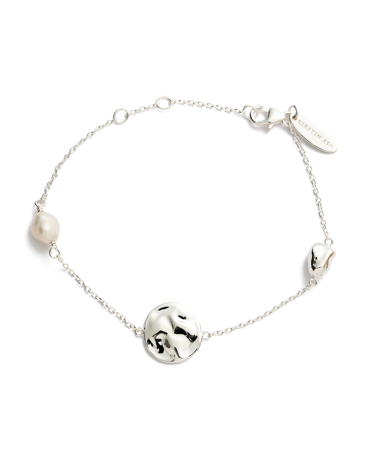 TIDAL PEARL BRACELET (STERLING SILVER) - IMAGE 1