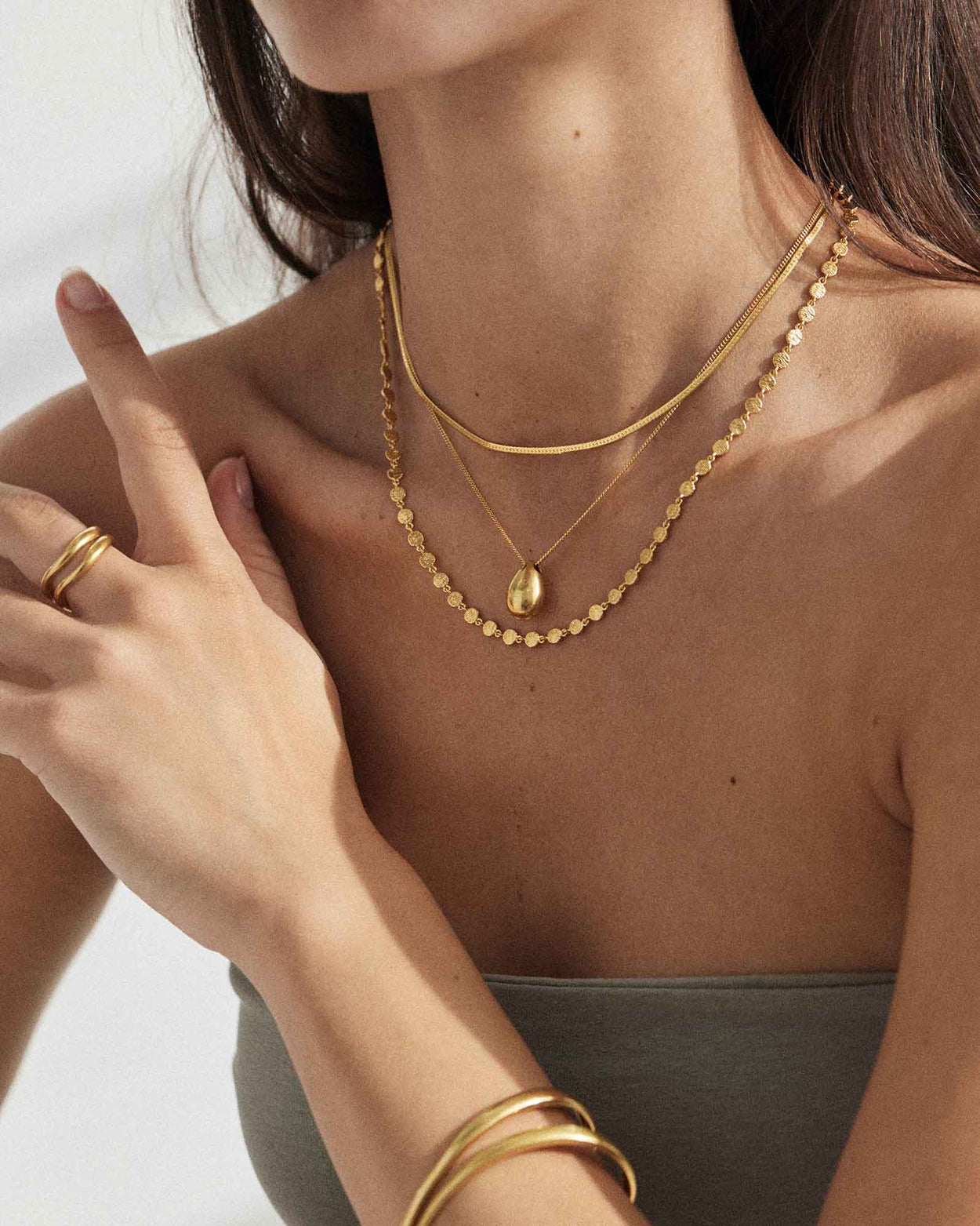 REFLECTION CHAIN NECKLACE (18K GOLD PLATED) – KIRSTIN ASH (Australia)