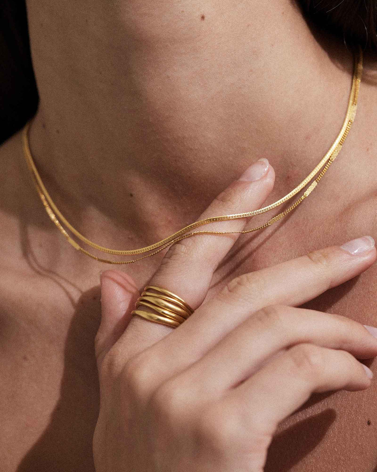 TRESOR CHAIN NECKLACE (18K GOLD PLATED)
