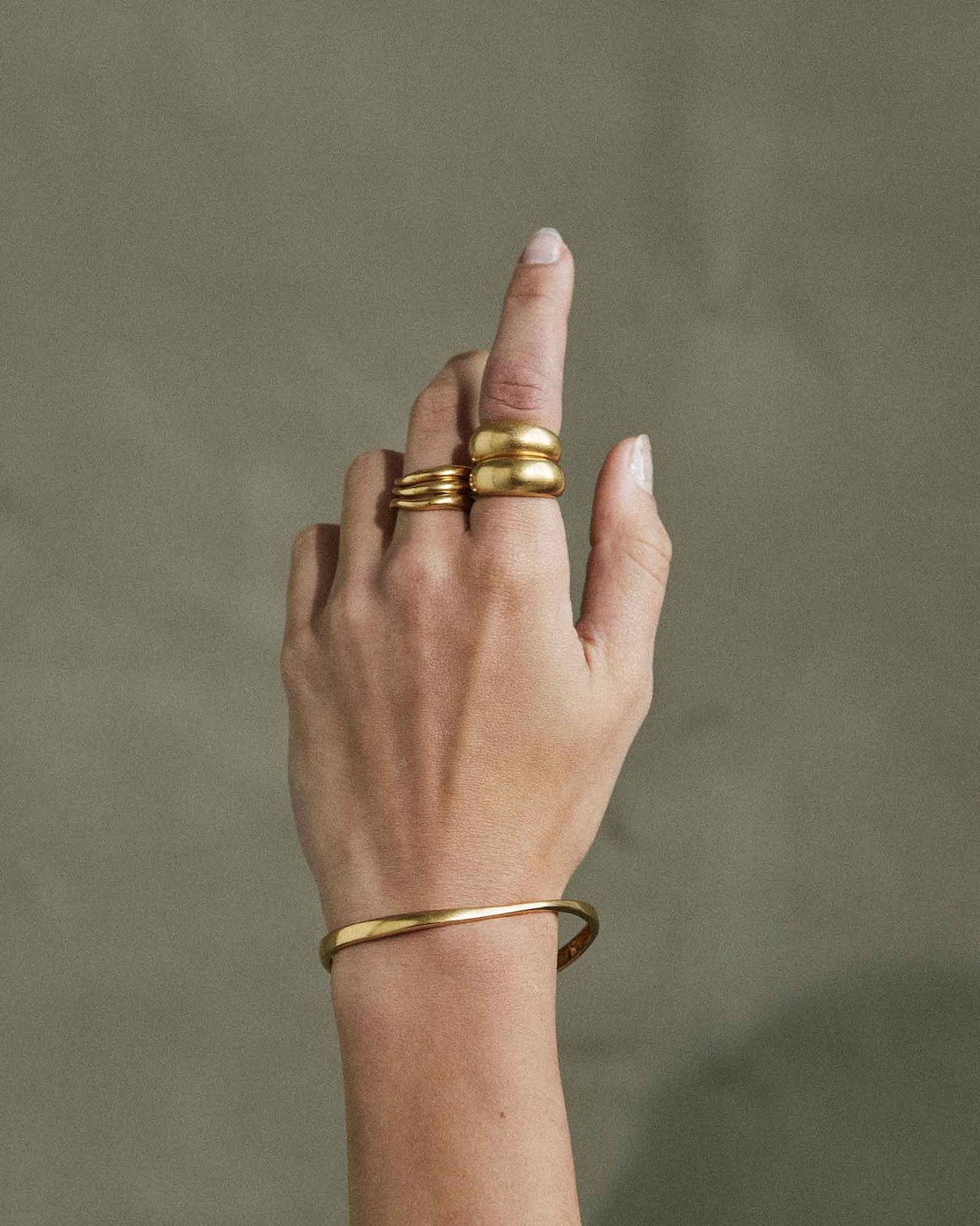 Olivia Gold Cuff Bracelet - Arms Of Eve