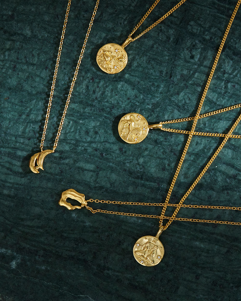 GEMINI STAR SIGN NECKLACE (18K GOLD VERMEIL)