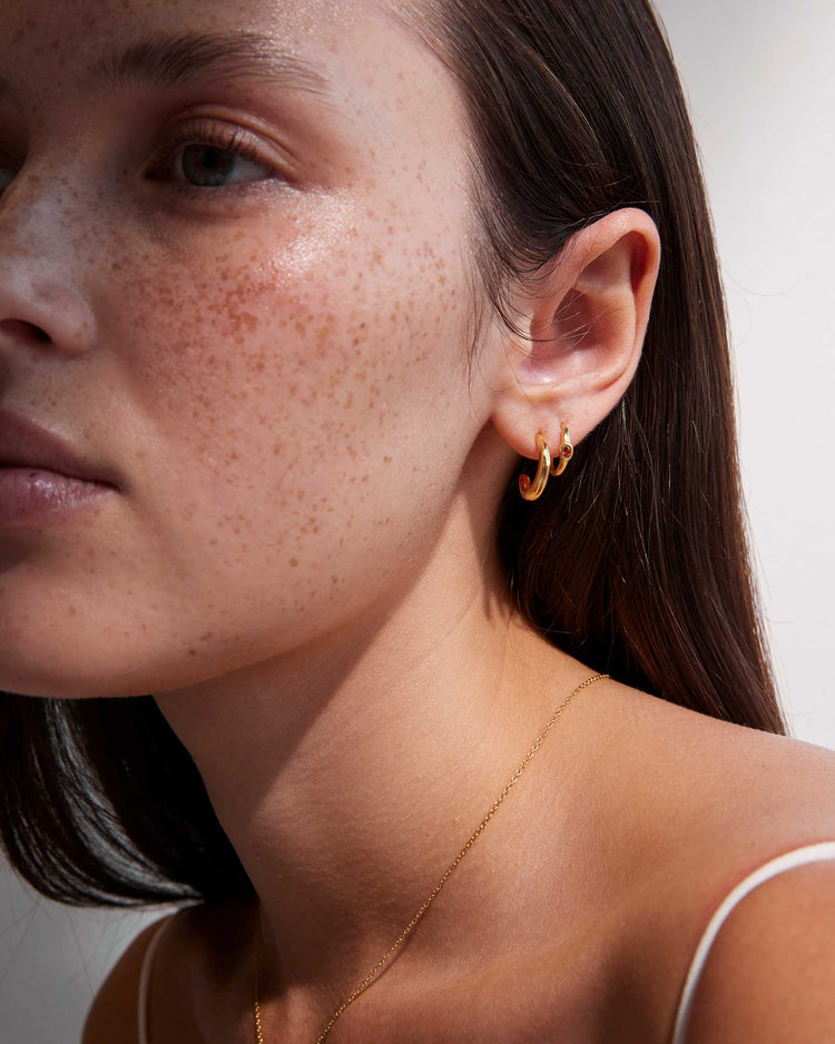 GRACE INFINITY HOOPS (18K GOLD PLATED)