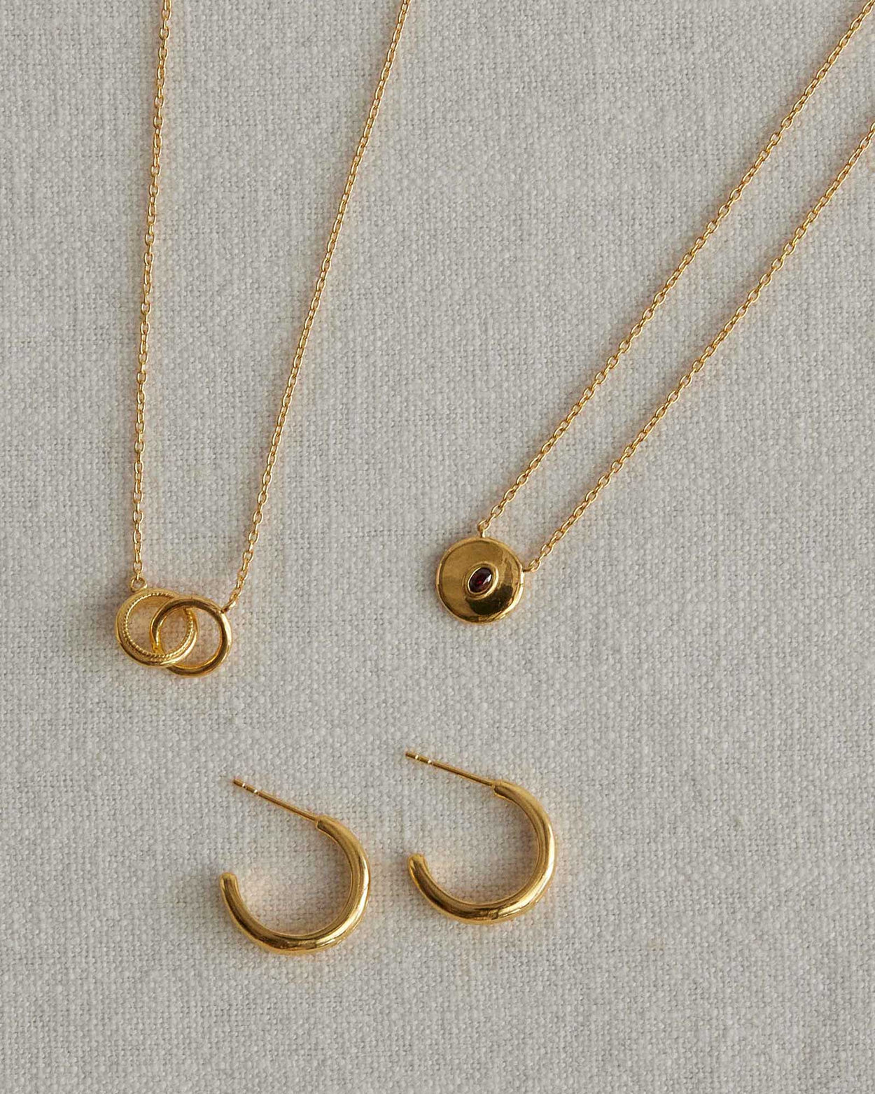 GRACE INFINITY HOOPS (18K GOLD PLATED)