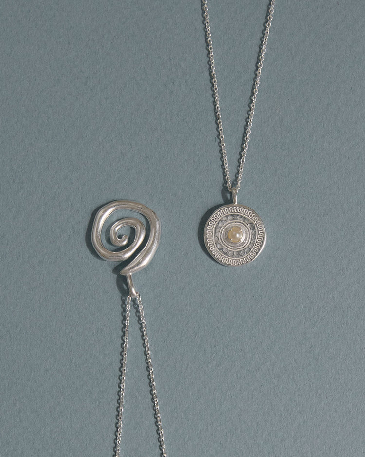 SOLACE COIN NECKLACE (STERLING SILVER)