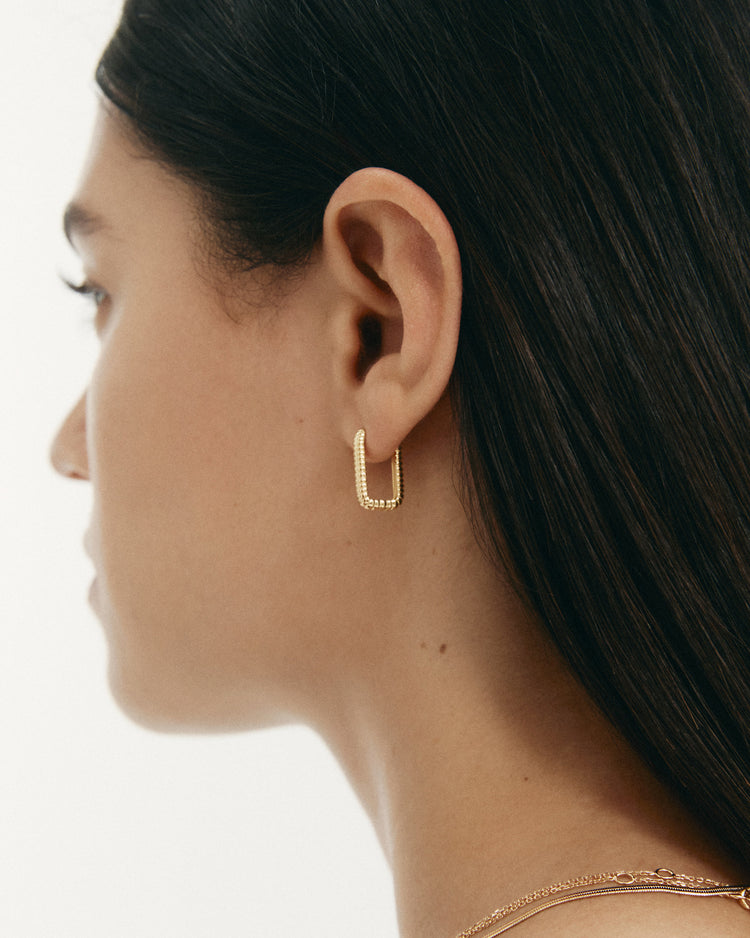 ELEMENTAL HOOPS (18K GOLD PLATED)