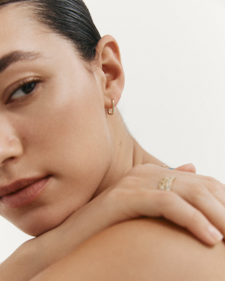 ELYSIUM FINE HOOPS (9K GOLD) IMAGE 2