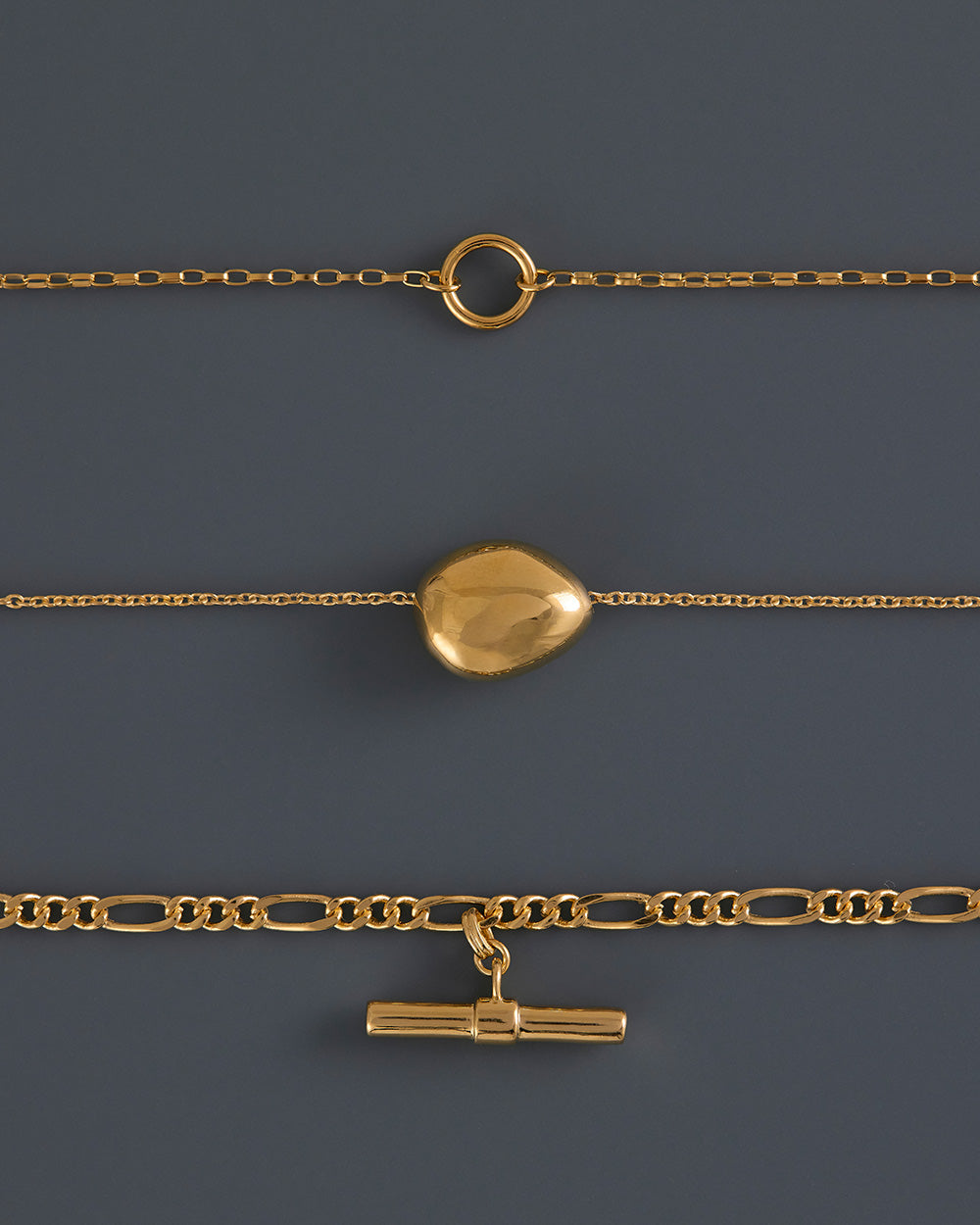 STILLNESS NECKLACE (18K GOLD PLATED)