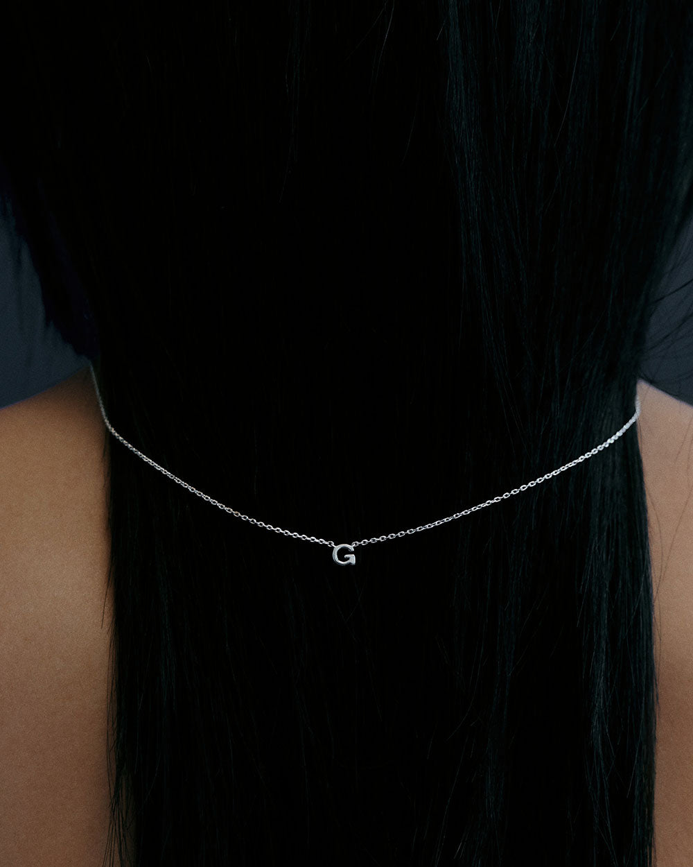 PETITE INITIAL NECKLACE (STERLING SILVER)