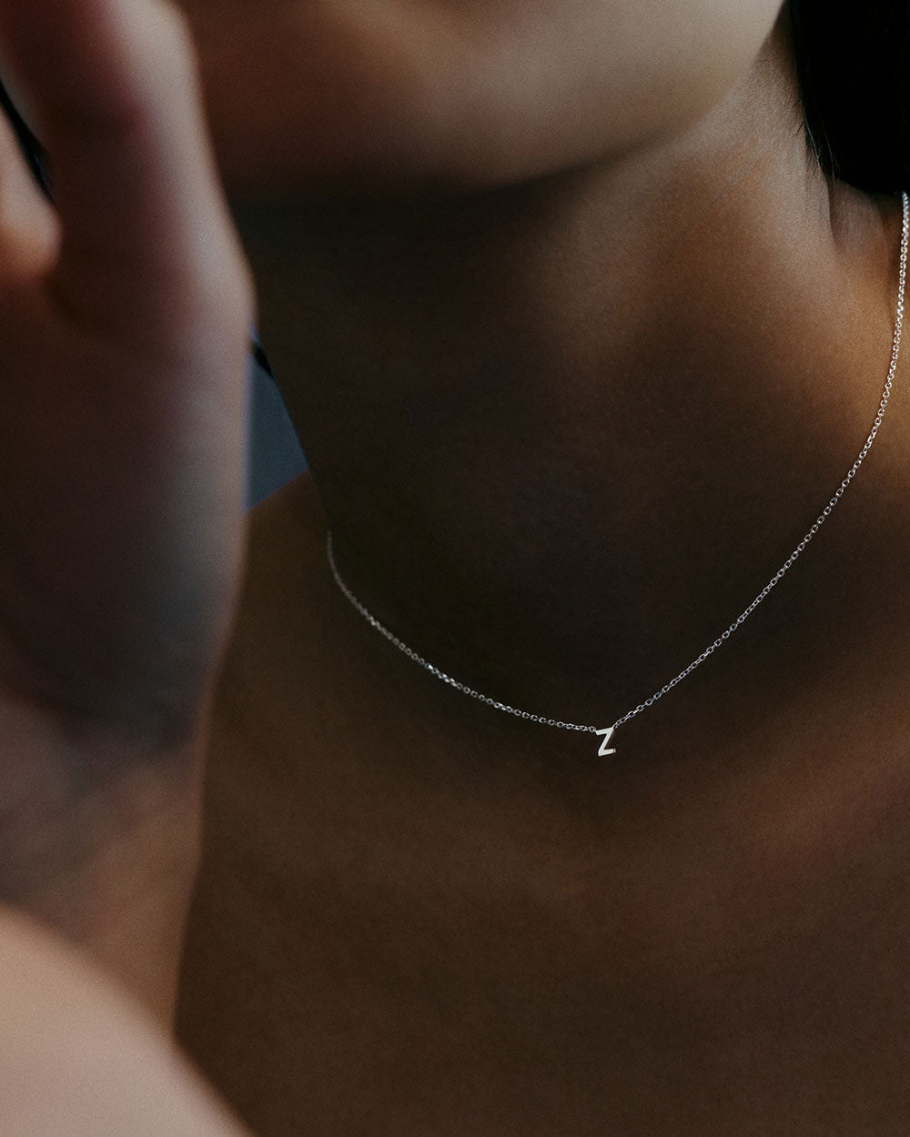 PETITE INITIAL NECKLACE (STERLING SILVER)