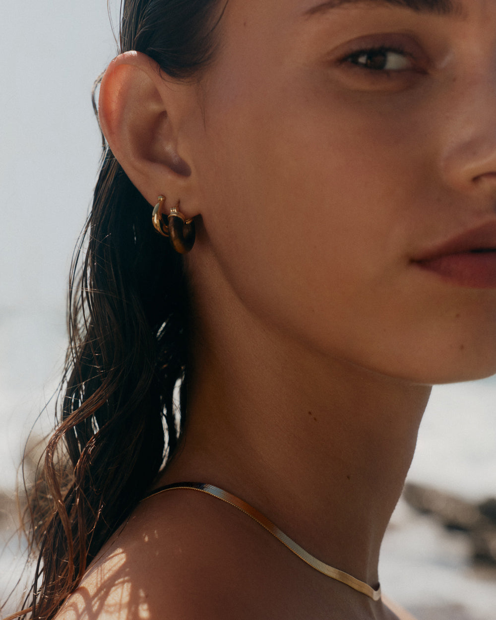 GLOW HOOPS SMALL (18K GOLD PLATED)