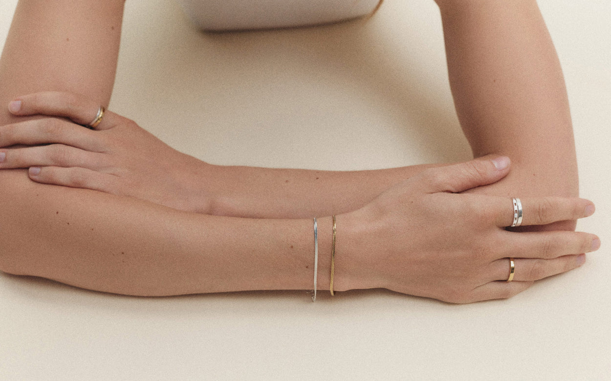 ALIGNMENT CHAIN BRACELET (STERLING SILVER)