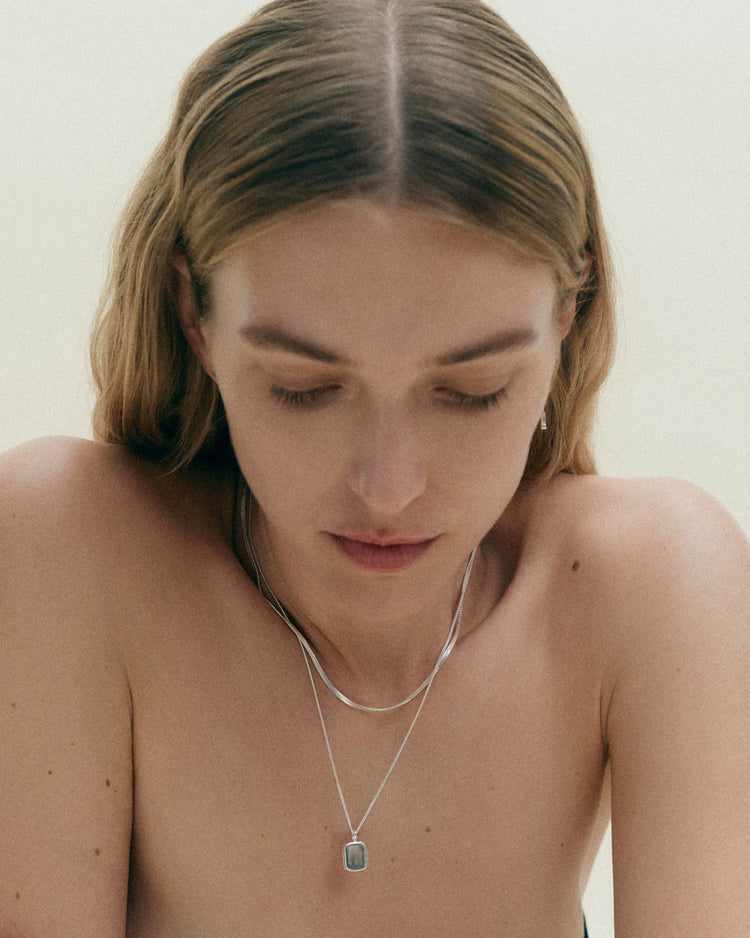 ALIGNMENT CHAIN NECKLACE (STERLING SILVER)