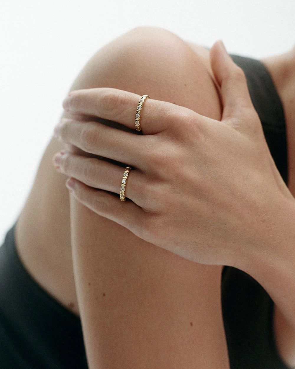 VALE TENNIS RING (18K GOLD PLATED)