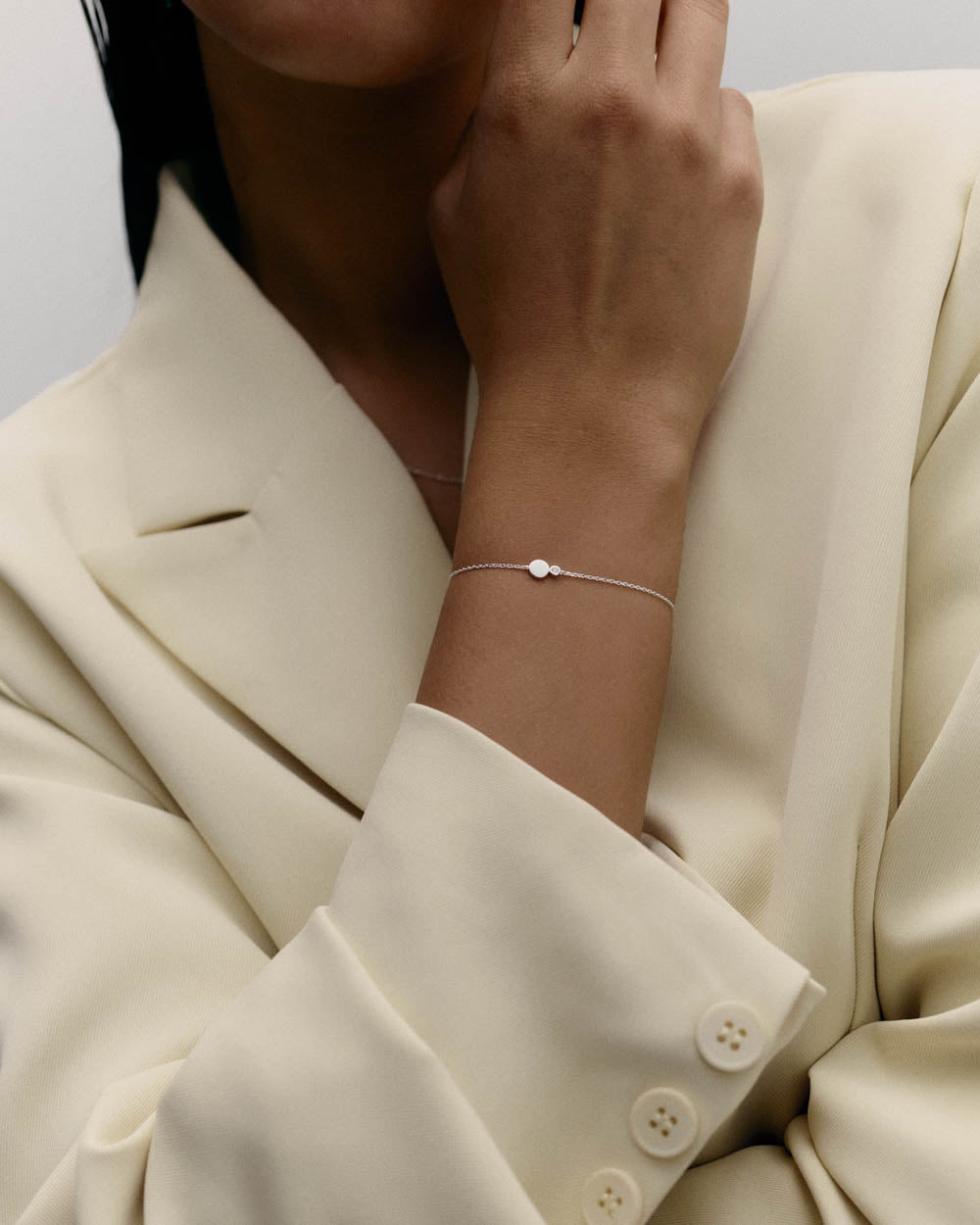 EVERLAST DIAMOND ENGRAVABLE BRACELET (STERLING SILVER)