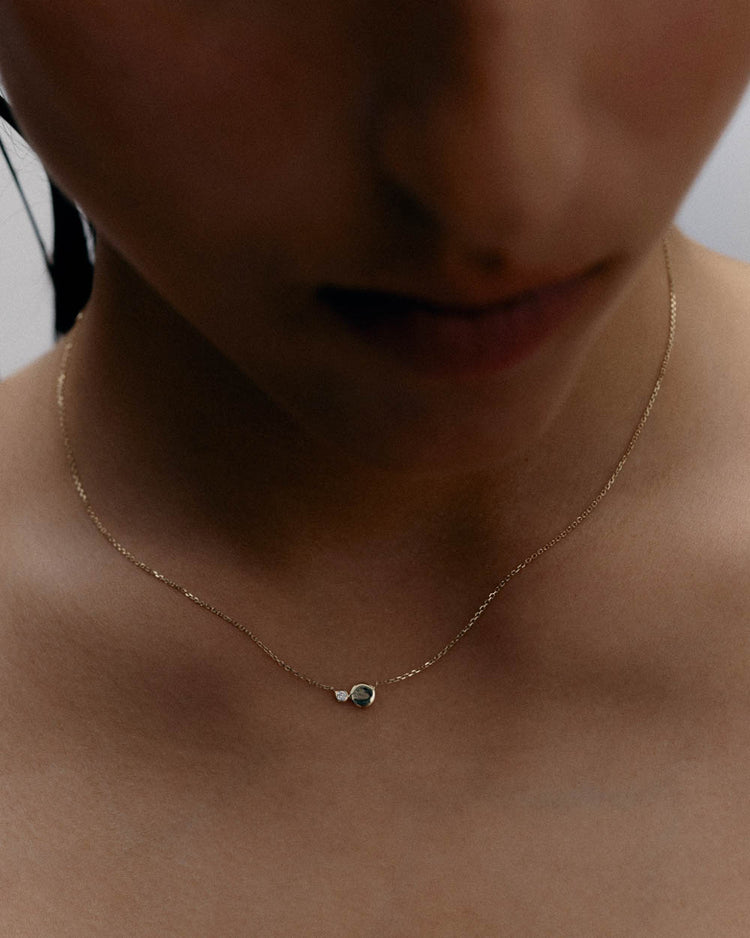 EVERLAST DIAMOND ENGRAVABLE NECKLACE (9K GOLD)