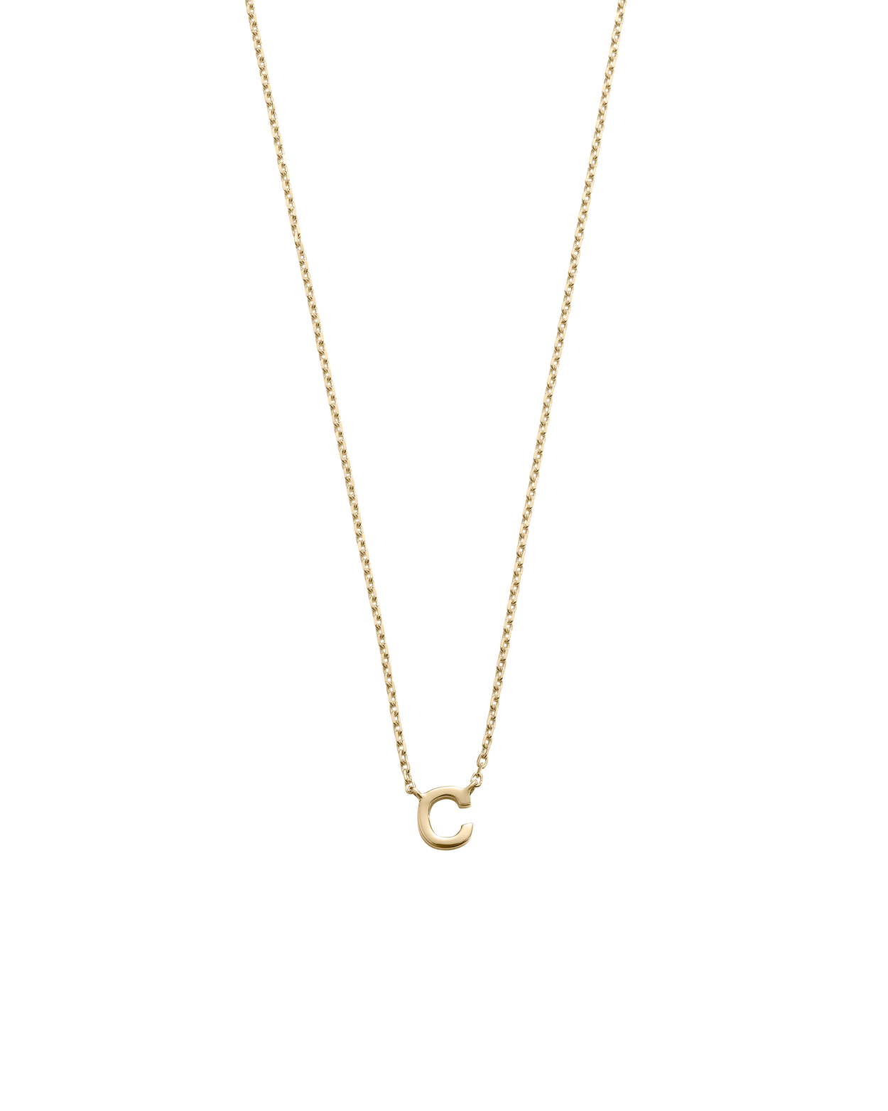 PETITE INITIAL NECKLACE (9K GOLD)