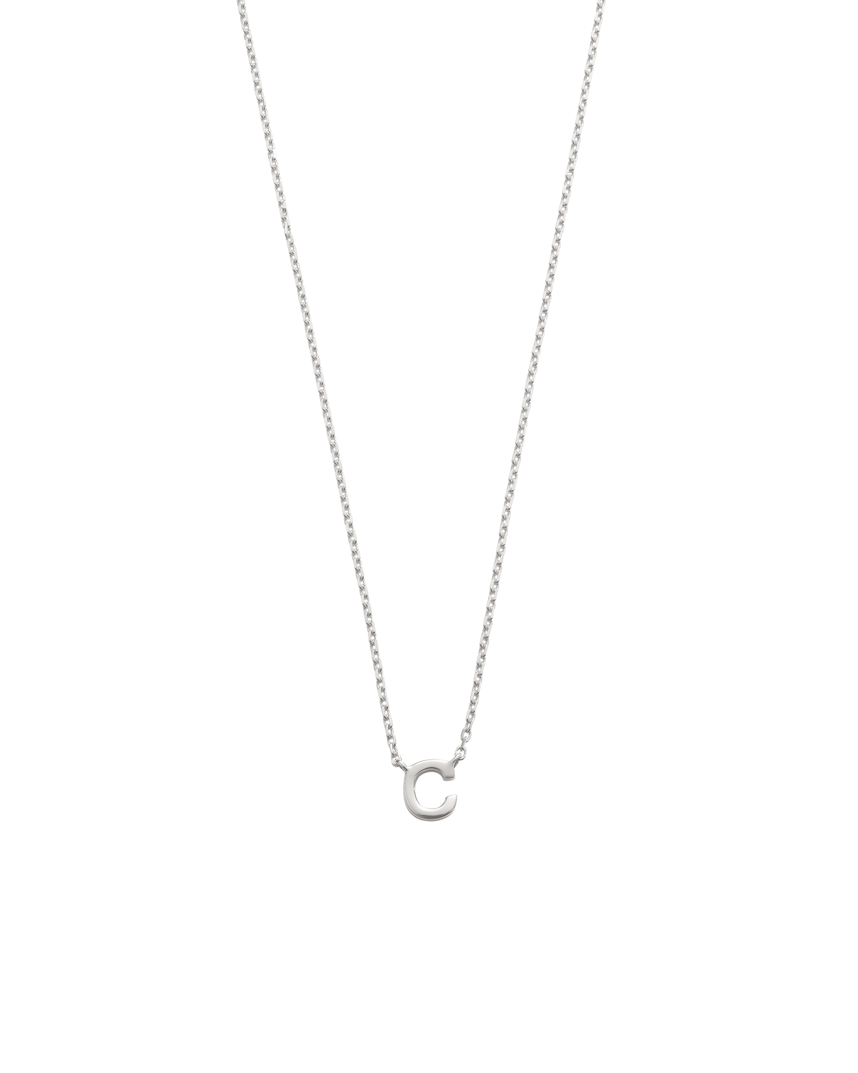 PETITE INITIAL NECKLACE (STERLING SILVER)
