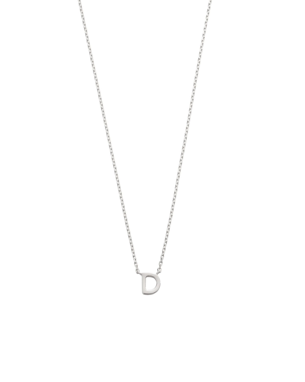 PETITE INITIAL NECKLACE (STERLING SILVER)