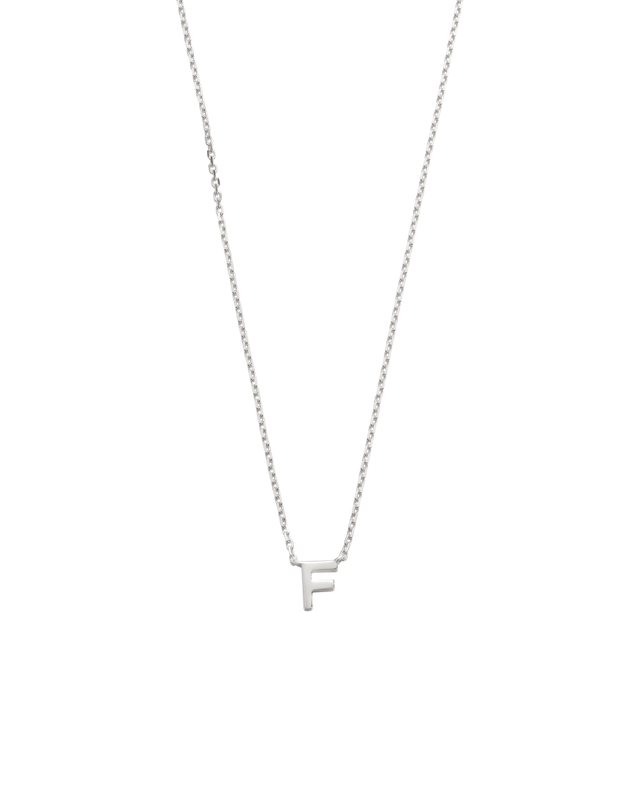 PETITE INITIAL NECKLACE (STERLING SILVER)