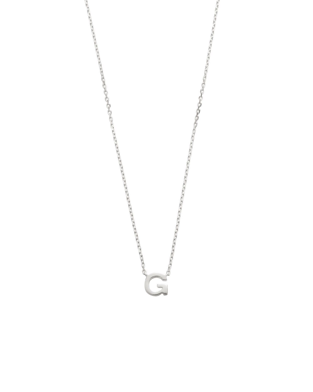 PETITE INITIAL NECKLACE (STERLING SILVER)