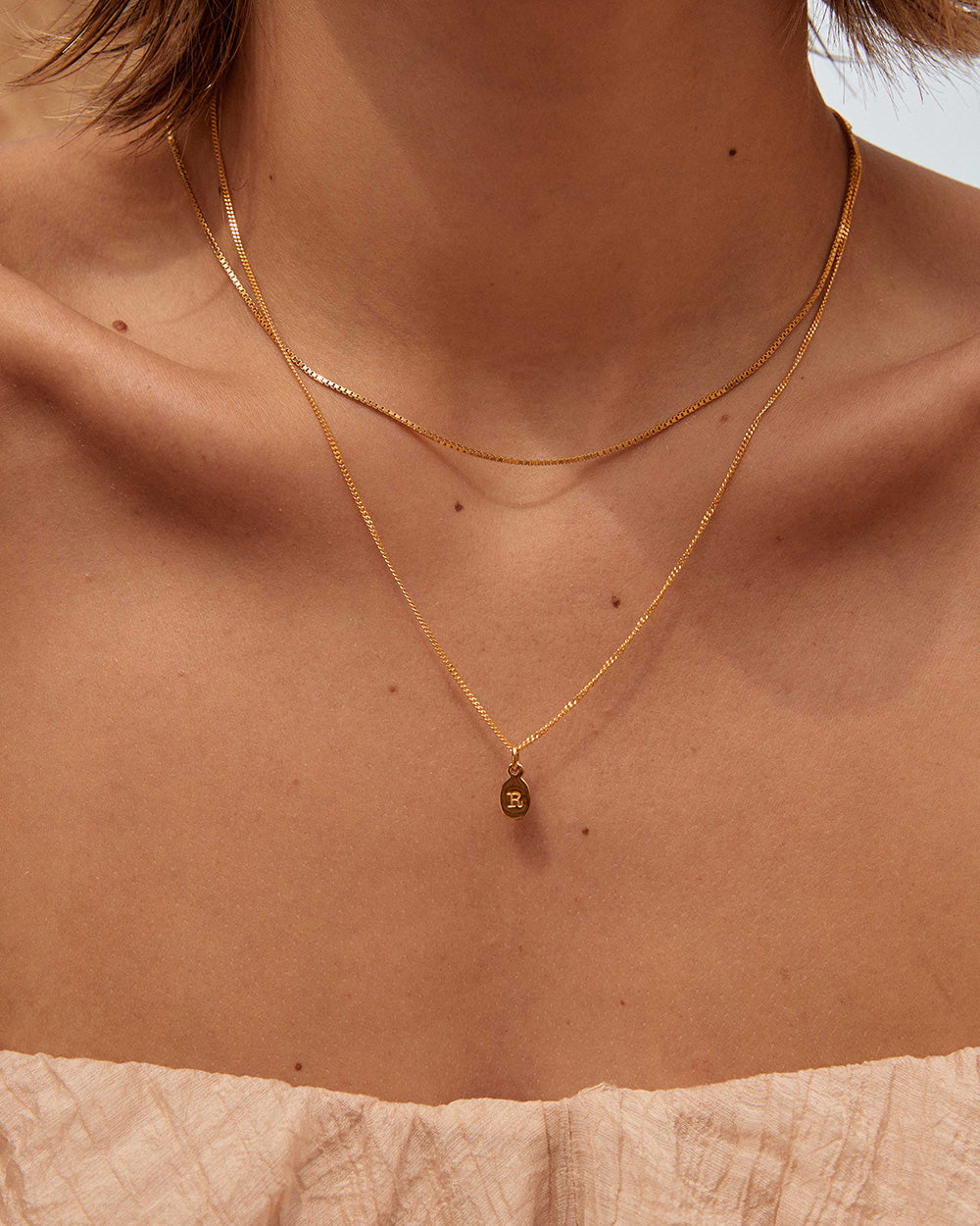 INITIAL NECKLACE A-Z (18K GOLD VERMEIL)