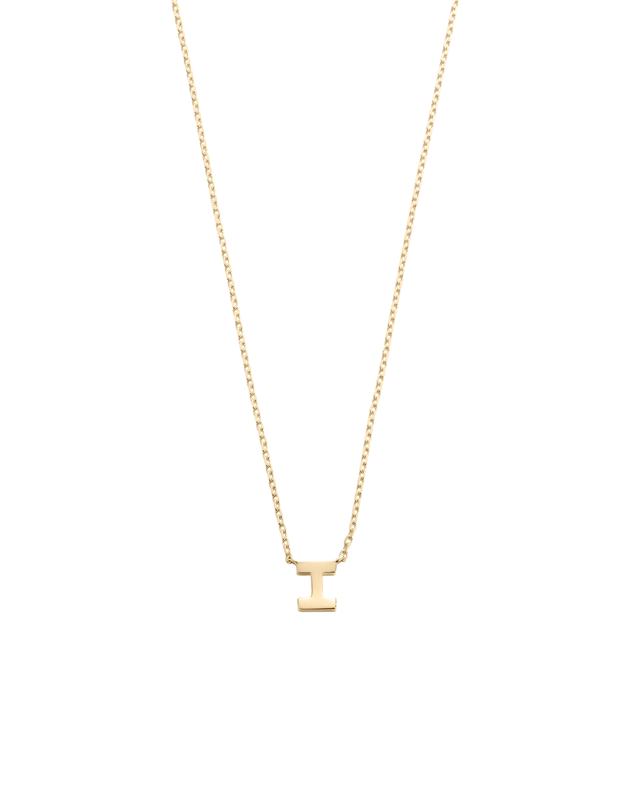 PETITE INITIAL NECKLACE (9K GOLD)