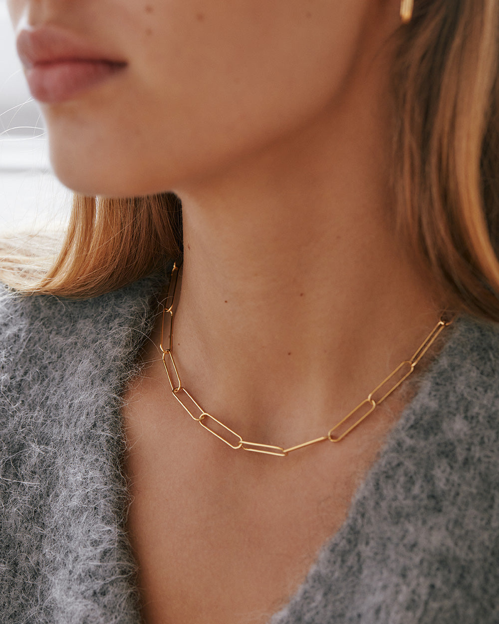 ROAM CHAIN NECKLACE (18K GOLD PLATED)