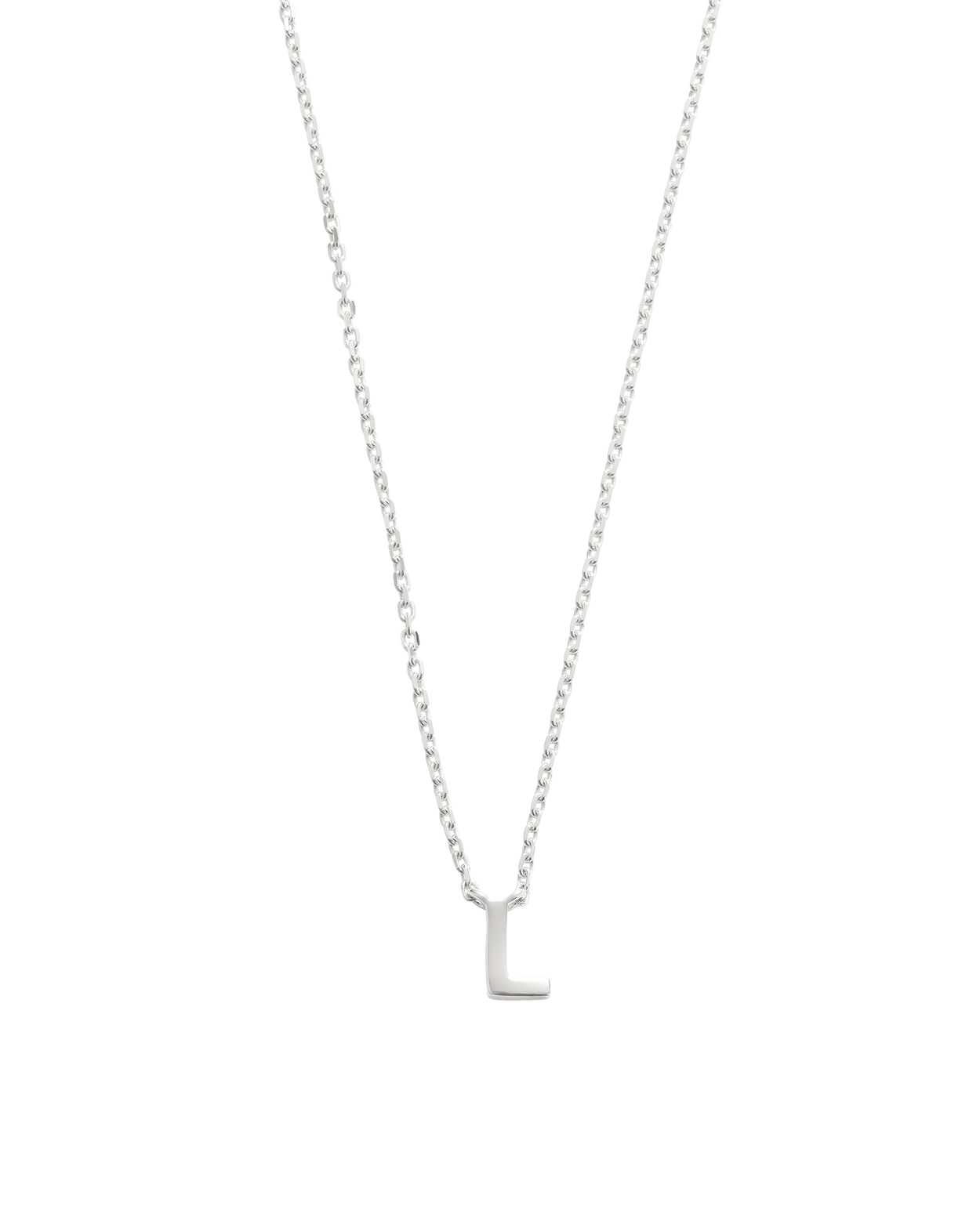 PETITE INITIAL NECKLACE (STERLING SILVER)