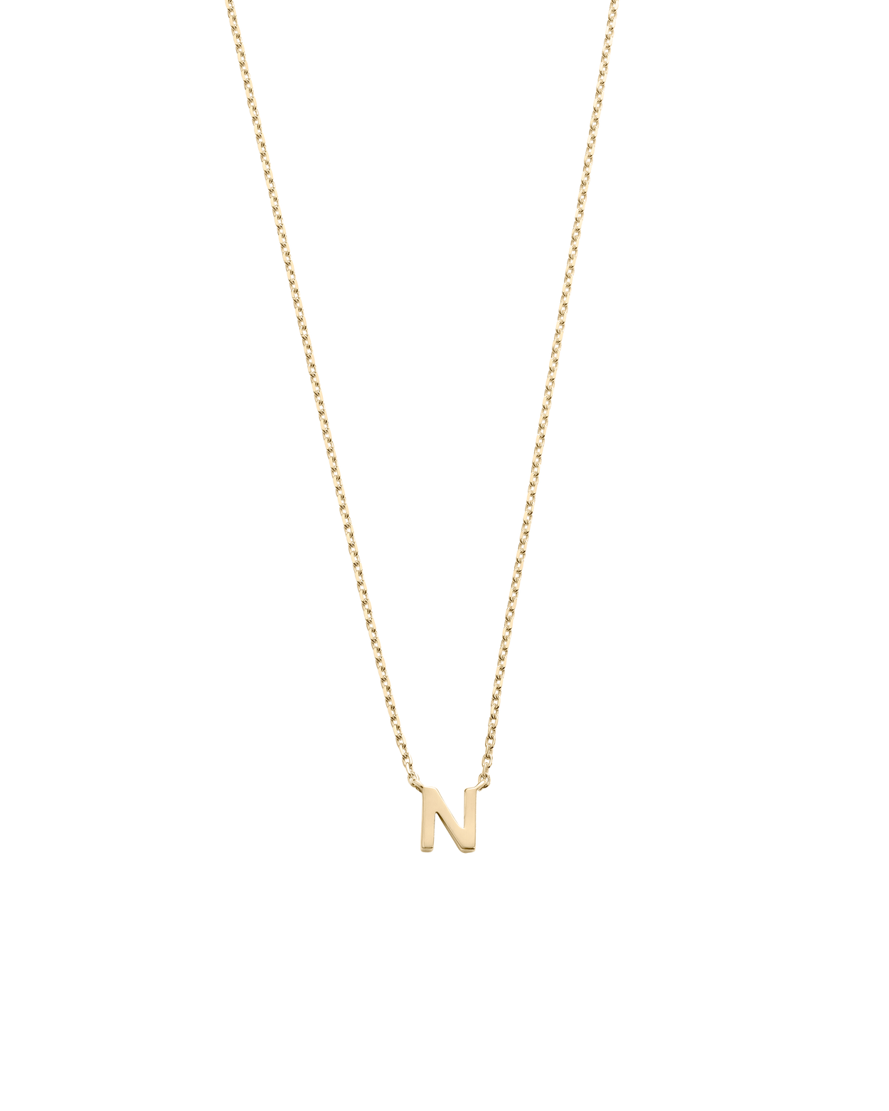 PETITE INITIAL NECKLACE (9K GOLD)