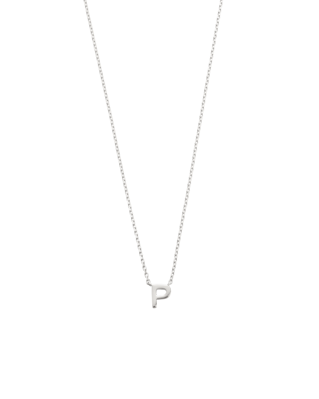 PETITE INITIAL NECKLACE (STERLING SILVER)