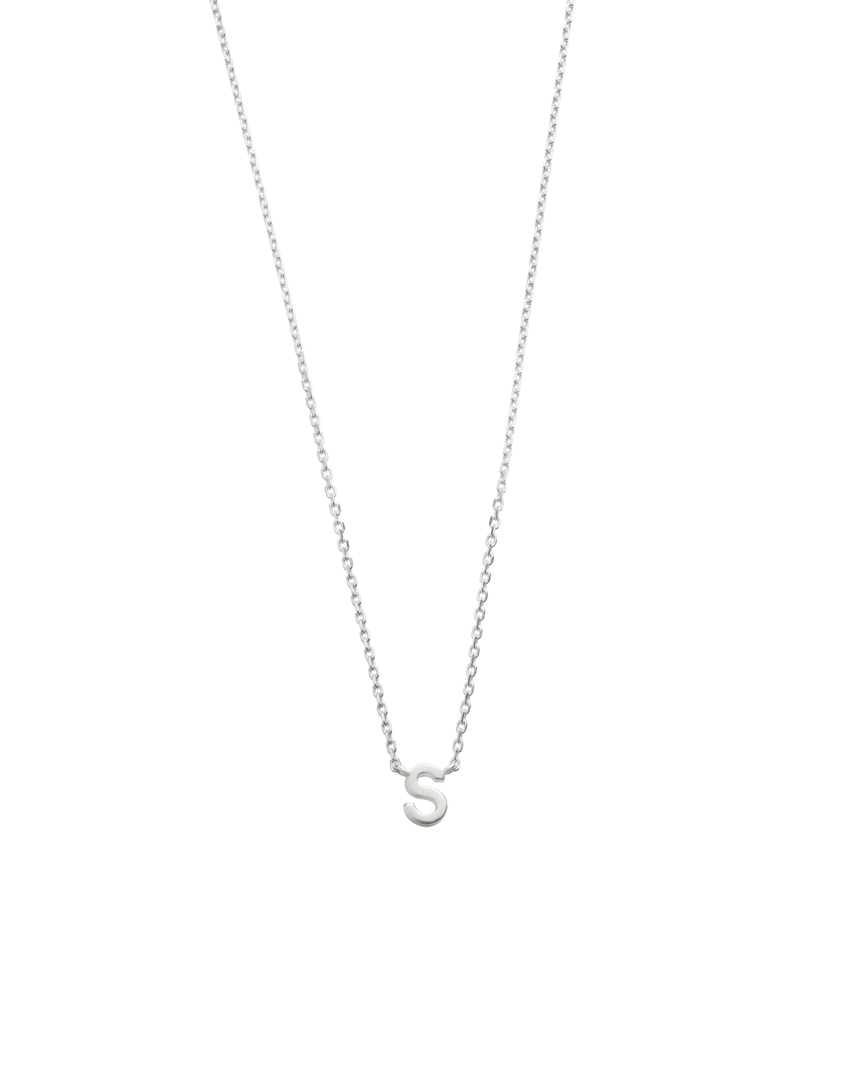 PETITE INITIAL NECKLACE (STERLING SILVER)