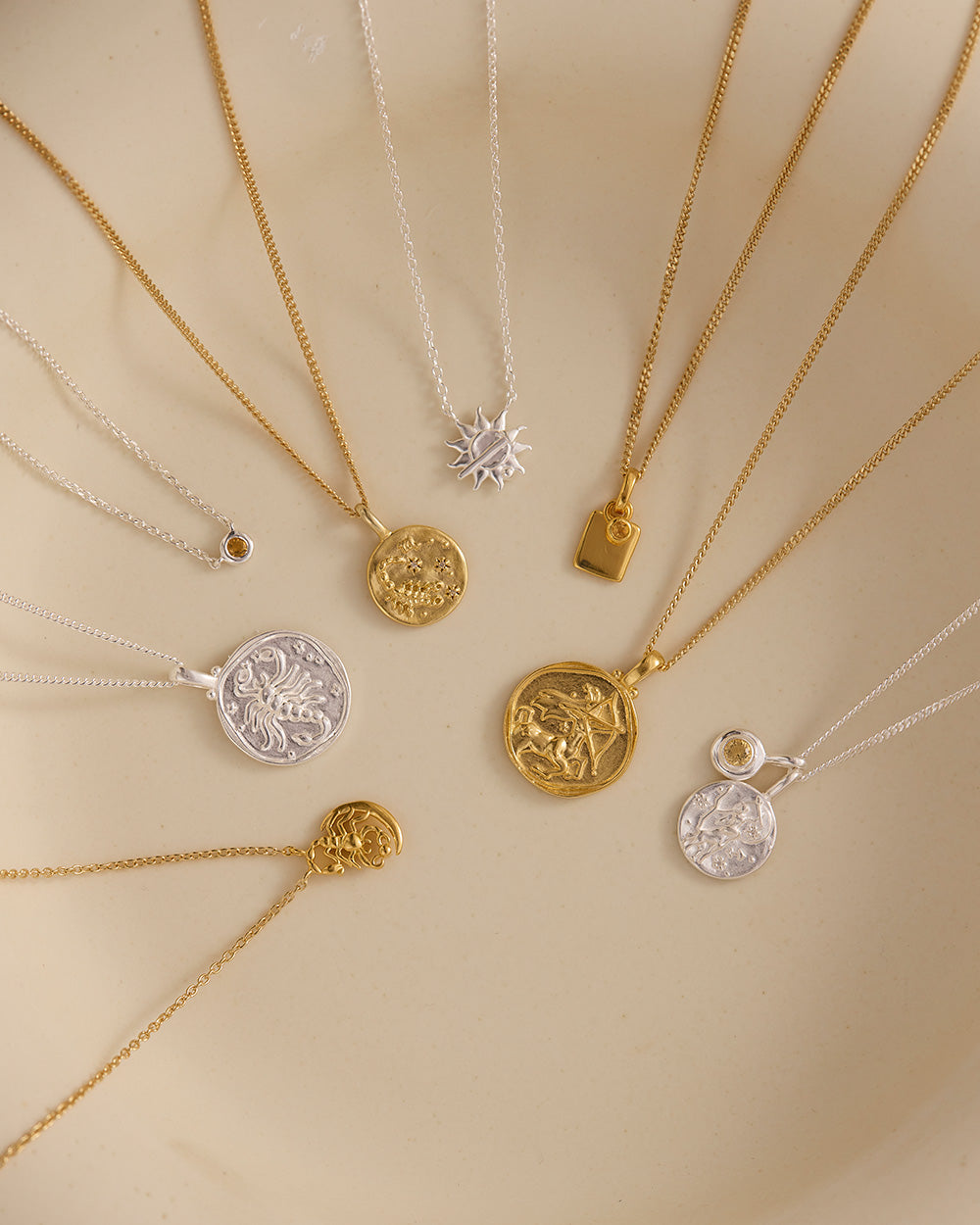 ENGRAVABLE BIRTHSTONE NECKLACE (18K GOLD VERMEIL)