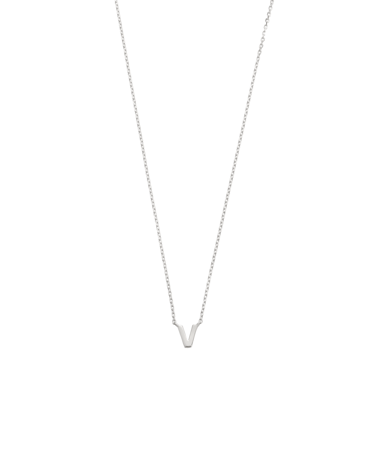 PETITE INITIAL NECKLACE (STERLING SILVER)