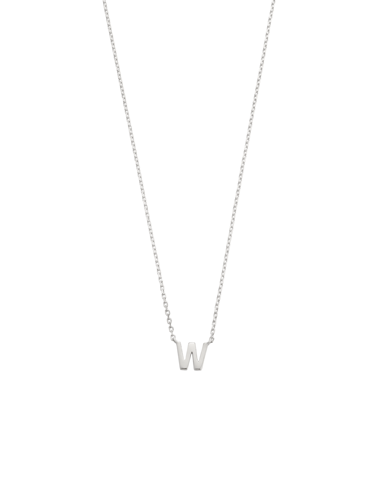 PETITE INITIAL NECKLACE (STERLING SILVER)
