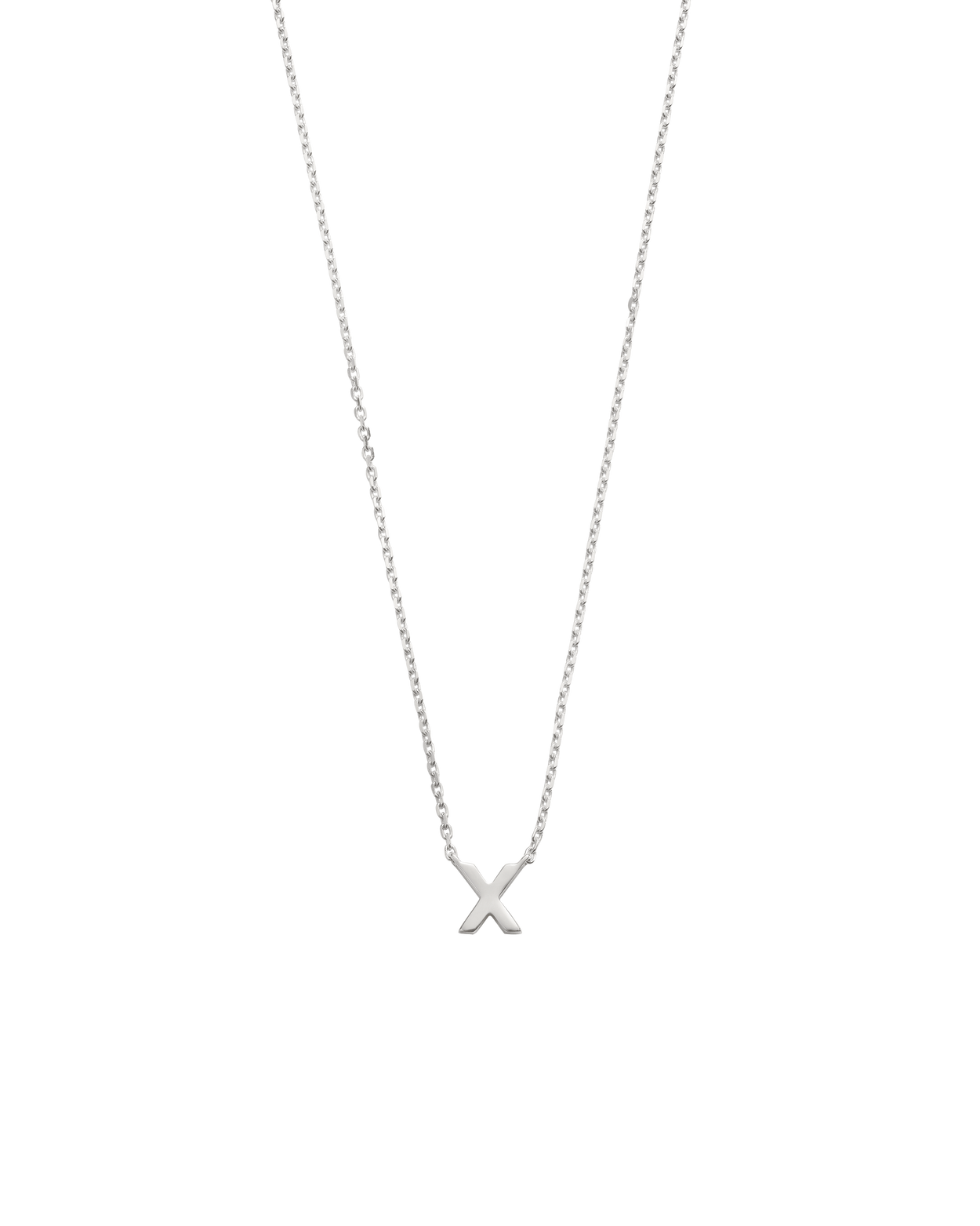 PETITE INITIAL NECKLACE (STERLING SILVER)