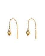ABODE HEART THREADER (18K GOLD PLATED)